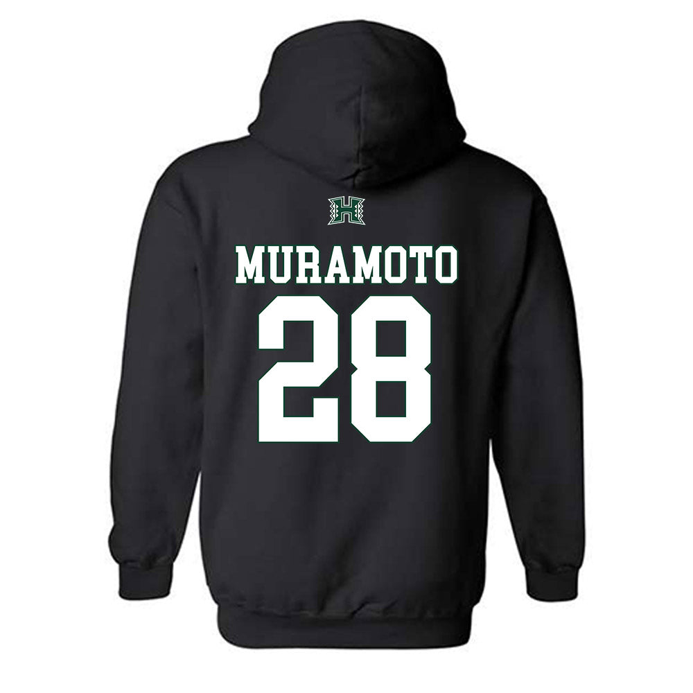 Hawaii - NCAA Softball : Madixx Muramoto - Sports Shersey Hooded Sweatshirt-1