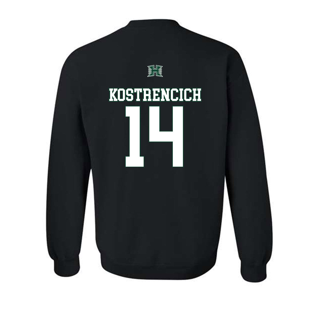 Hawaii - NCAA Softball : Addison Kostrencich - Sports Shersey Crewneck Sweatshirt-1