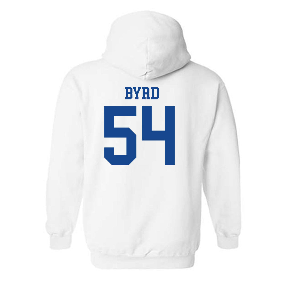 SMU - NCAA Football : Savion Byrd - White Hooded Sweatshirt-1