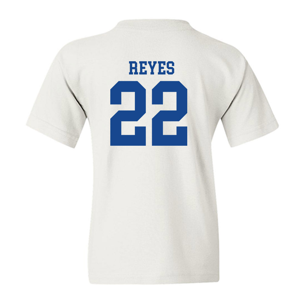 SMU - NCAA Football : Sael Reyes - White Youth T-Shirt-1