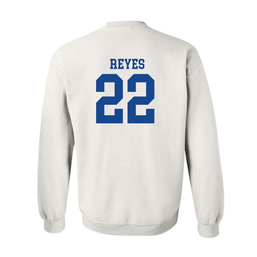 SMU - NCAA Football : Sael Reyes - White Crewneck Sweatshirt-1