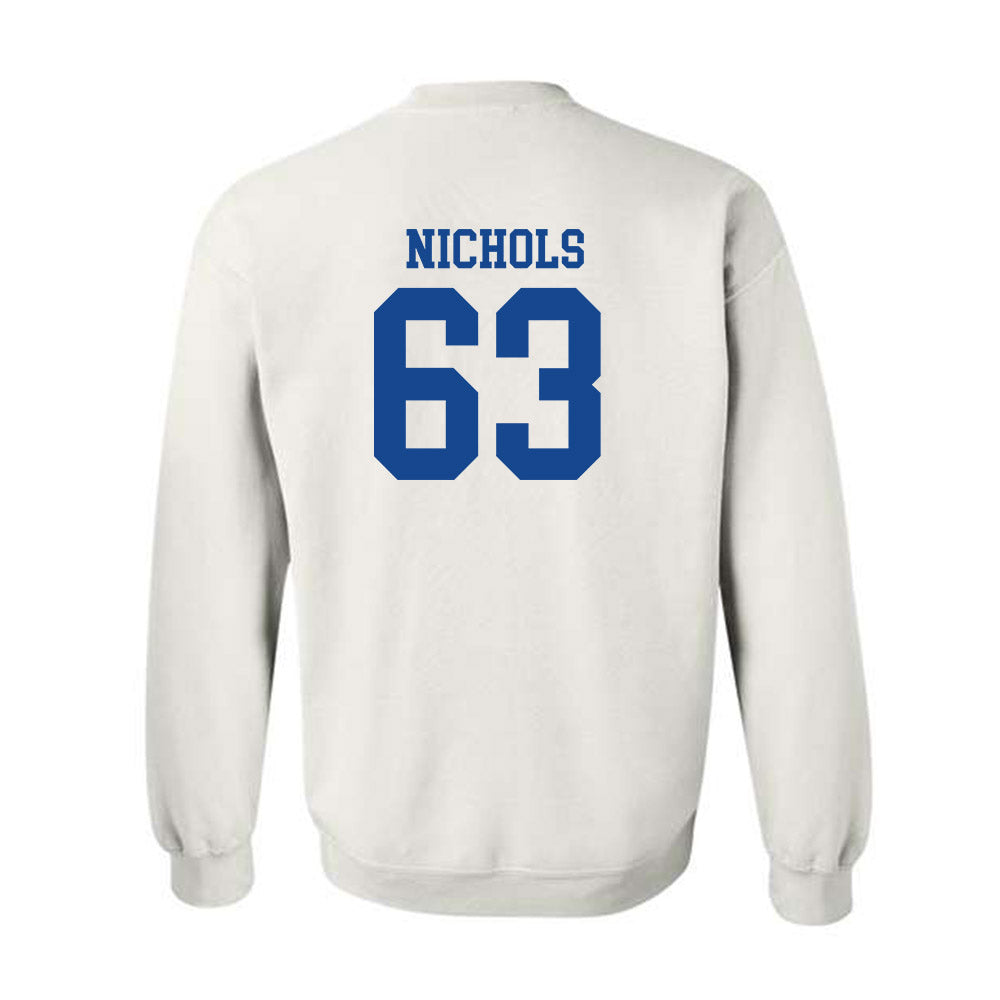 SMU - NCAA Football : Addison Nichols - White Crewneck Sweatshirt-1