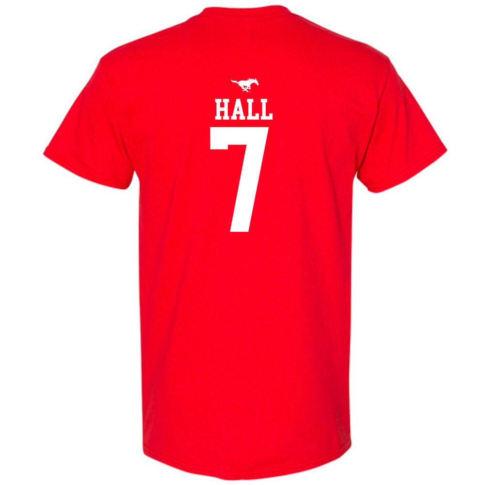 SMU - NCAA Women's Basketball : Grace Hall - Sports Shersey T-Shirt-1