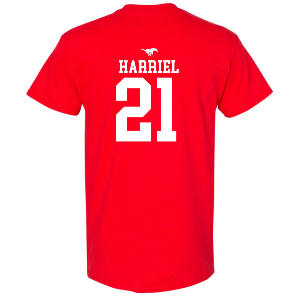 SMU - NCAA Women's Basketball : Jzaniya Harriel - Sports Shersey T-Shirt-1