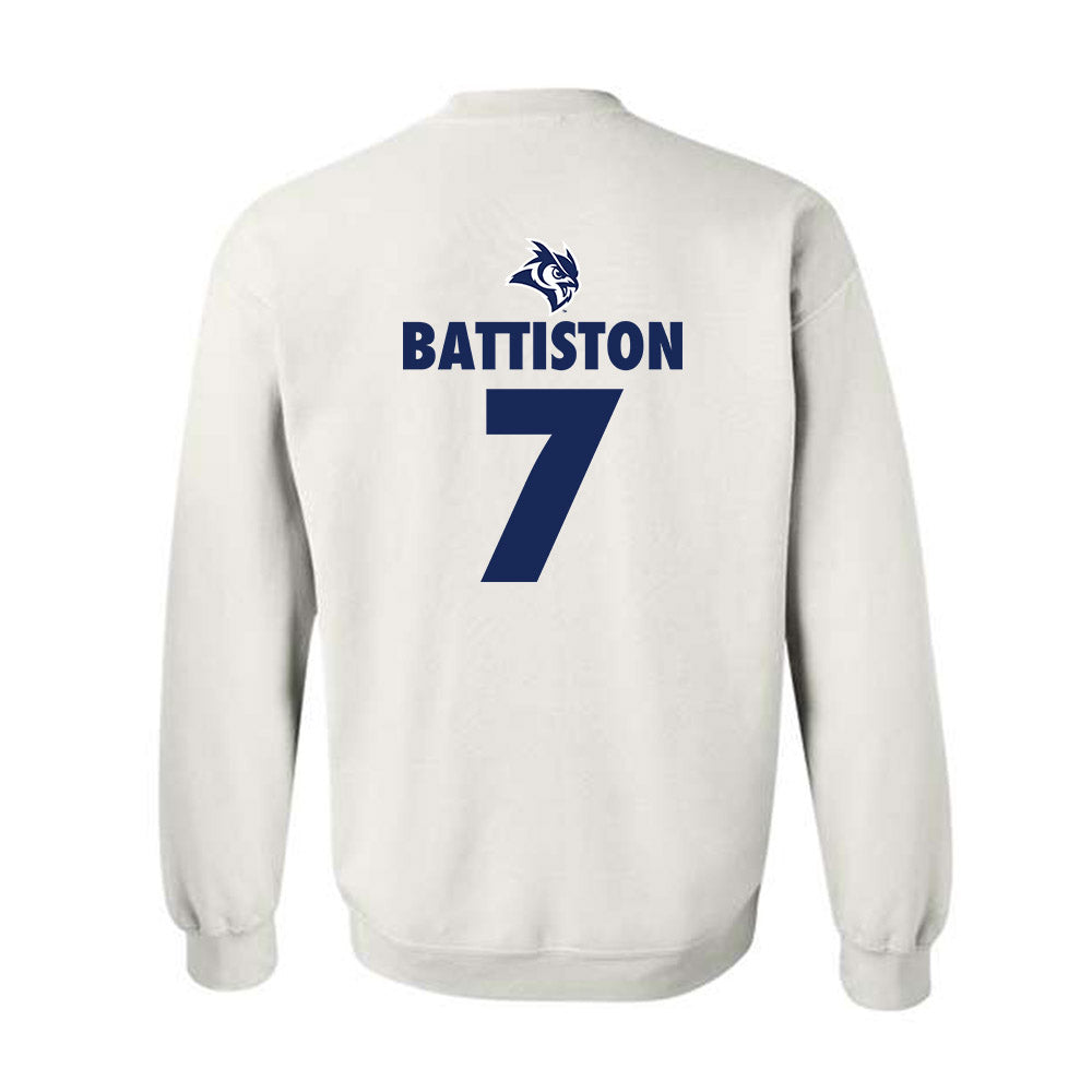 Rice - NCAA Women's Basketball : Louann Battiston - Sports Shersey Crewneck Sweatshirt-1