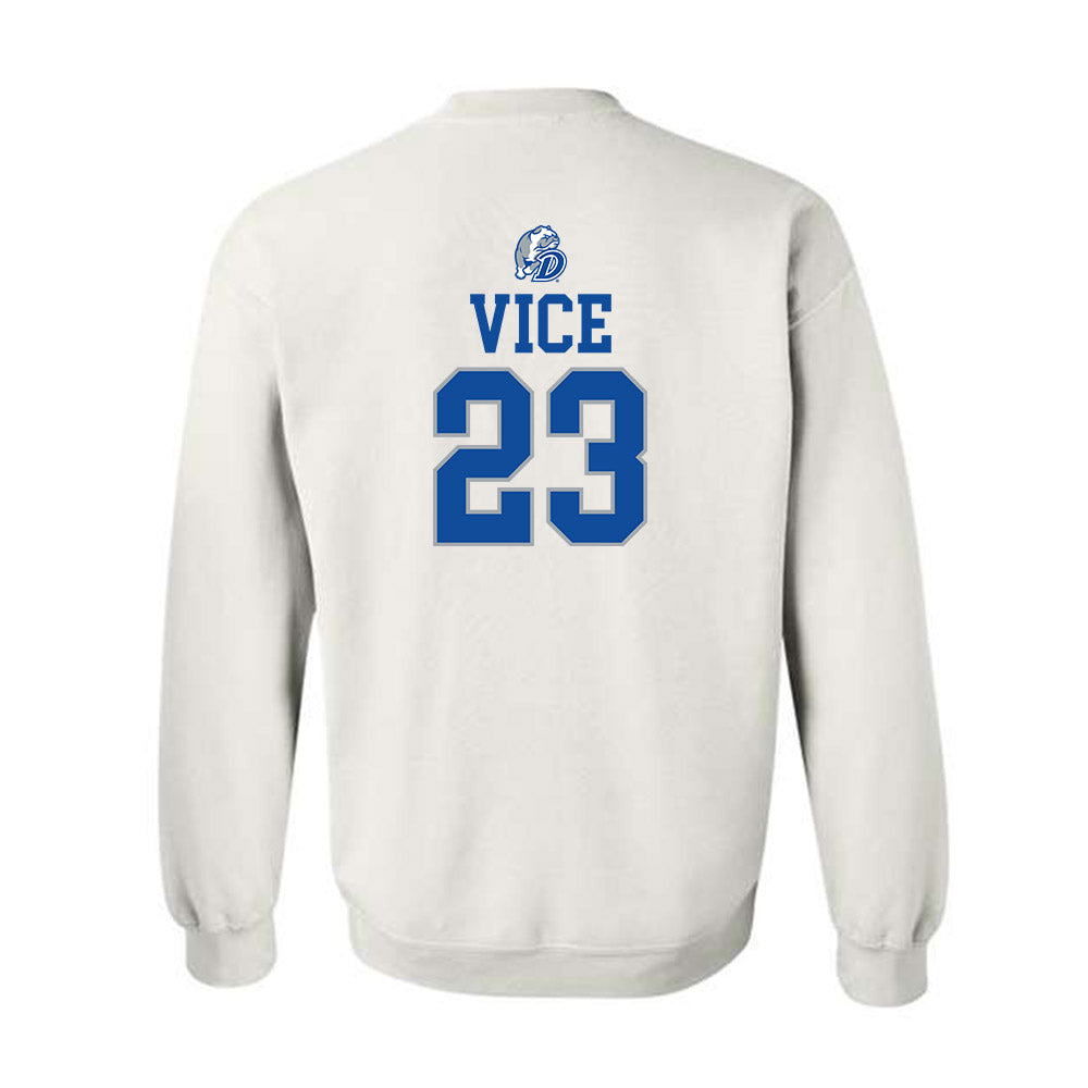 Drake - NCAA Women's Basketball : Quinn Vice - Sports Shersey Crewneck Sweatshirt-1