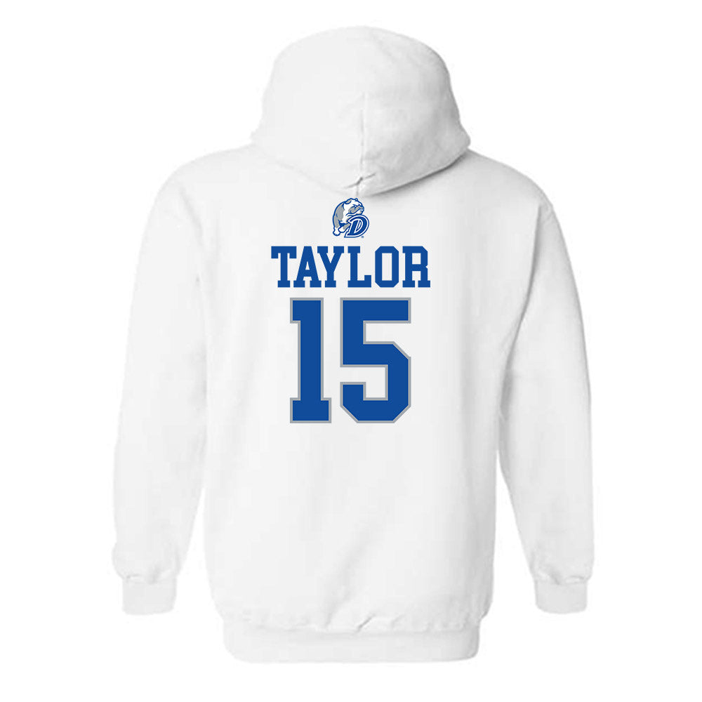 Drake - NCAA Women's Basketball : Maggie Taylor - Sports Shersey Hooded Sweatshirt-1
