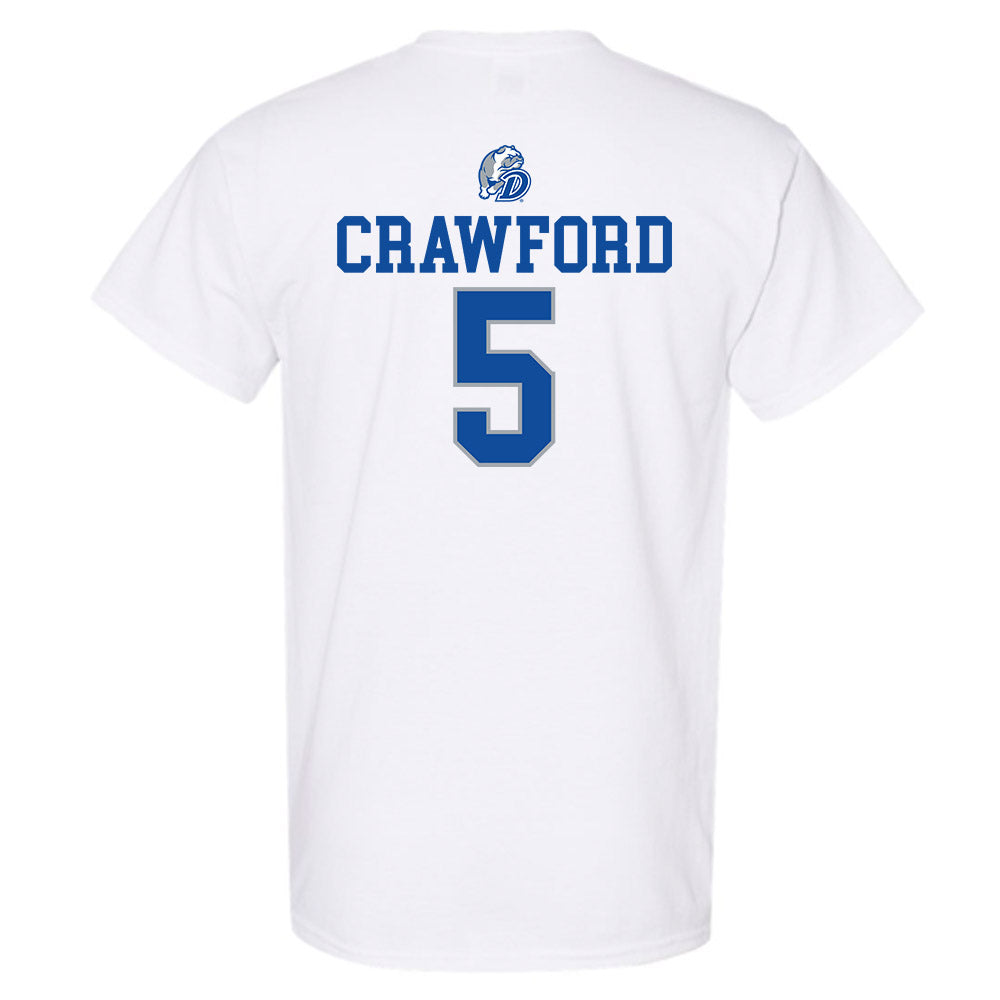 Drake - NCAA Women's Basketball : Mya Crawford - Sports Shersey T-Shirt-1