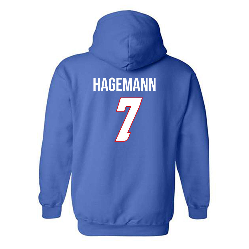 DePaul - NCAA Women's Basketball : Devin Hagemann - Classic Shersey Hooded Sweatshirt-1