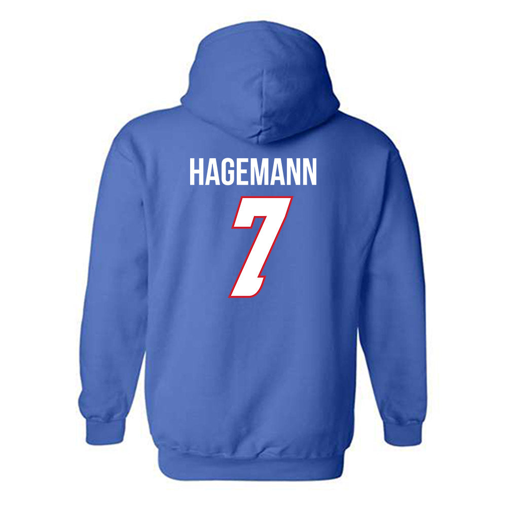 DePaul - NCAA Women's Basketball : Devin Hagemann - Classic Shersey Hooded Sweatshirt-1