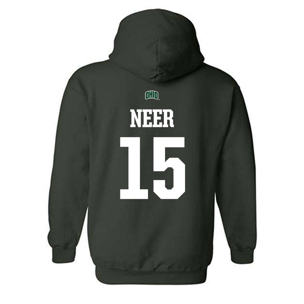 Ohio - NCAA Football : Riley Neer - Sports Shersey Hooded Sweatshirt-1