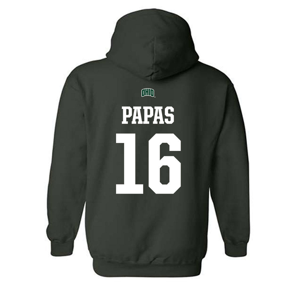 Ohio - NCAA Football : Matthew Papas - Sports Shersey Hooded Sweatshirt-1