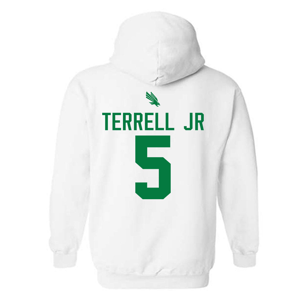 North Texas - NCAA Men's Basketball : david terrell jr - Classic Shersey Hooded Sweatshirt-1