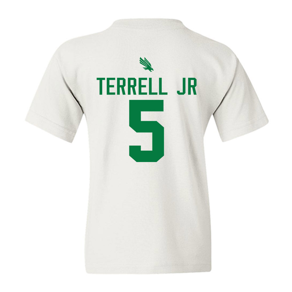 North Texas - NCAA Men's Basketball : david terrell jr - Classic Shersey Youth T-Shirt-1