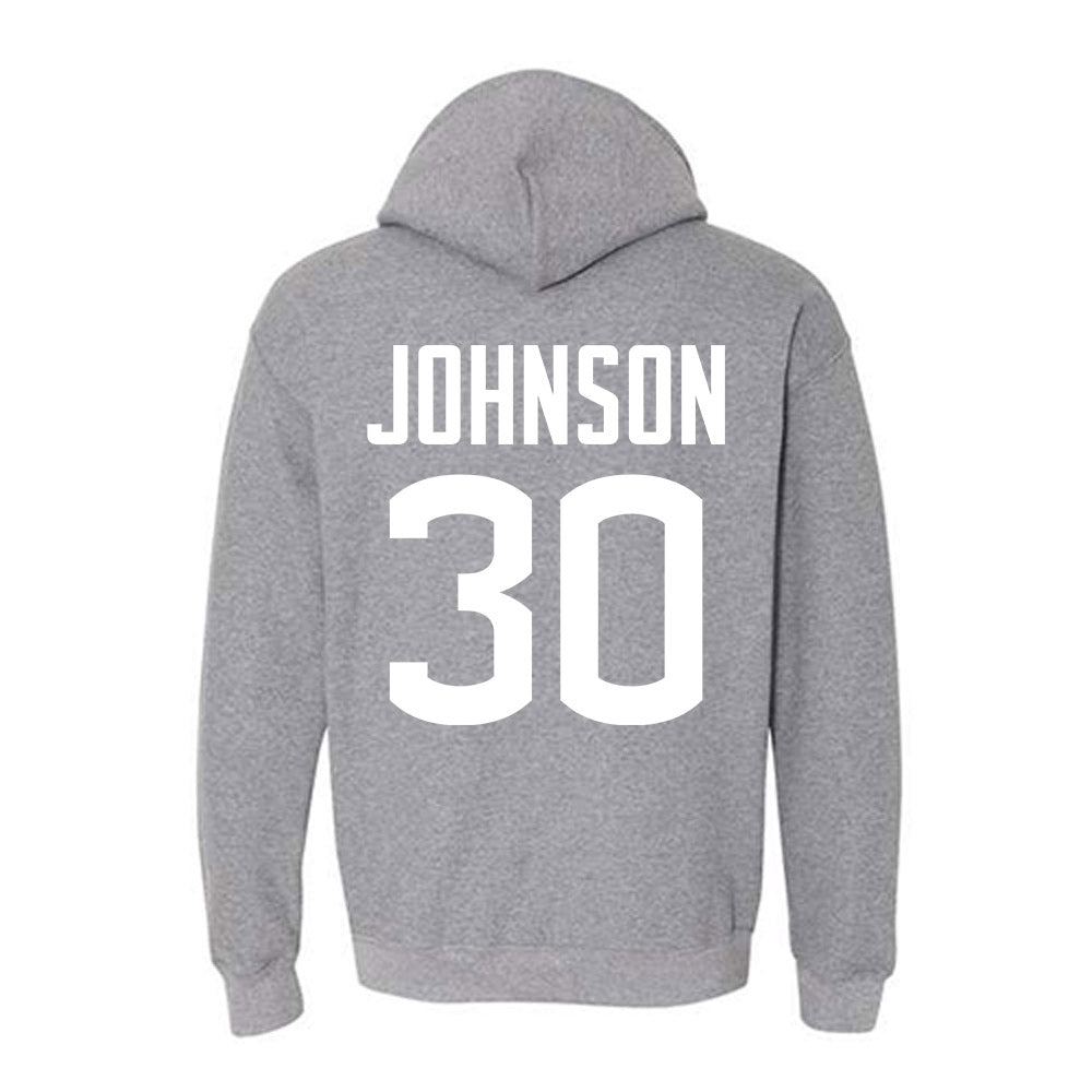 UConn - NCAA Football : Charles Johnson - Sports Shersey Hooded Sweatshirt-1