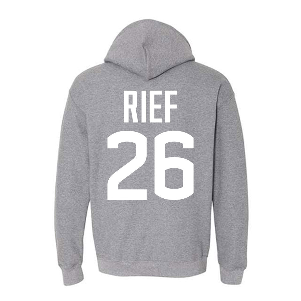 UConn - NCAA Football : Soren Rief - Sports Shersey Hooded Sweatshirt-1