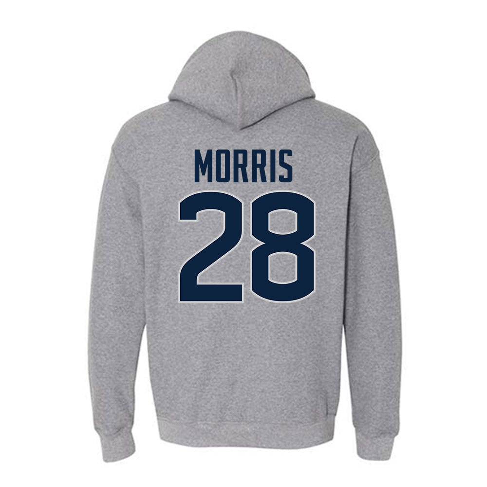 UConn - NCAA Football : Jon Morris - Sports Shersey Hooded Sweatshirt