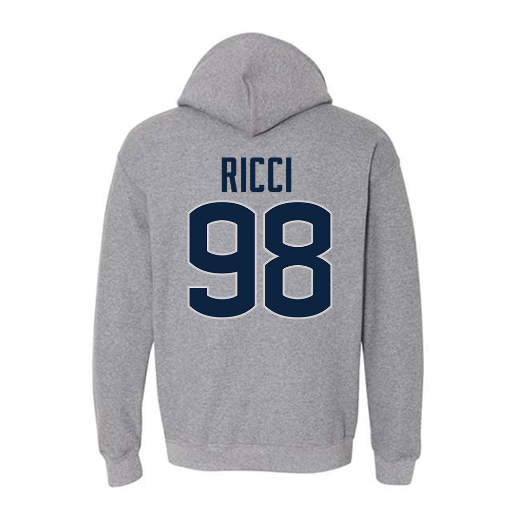 UConn - NCAA Football : Leo Ricci - Sports Shersey Hooded Sweatshirt-1