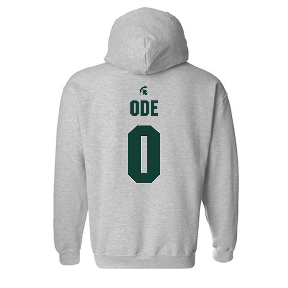 Michigan State - NCAA Women's Basketball : Jordan Ode - Sports Shersey Hooded Sweatshirt-1