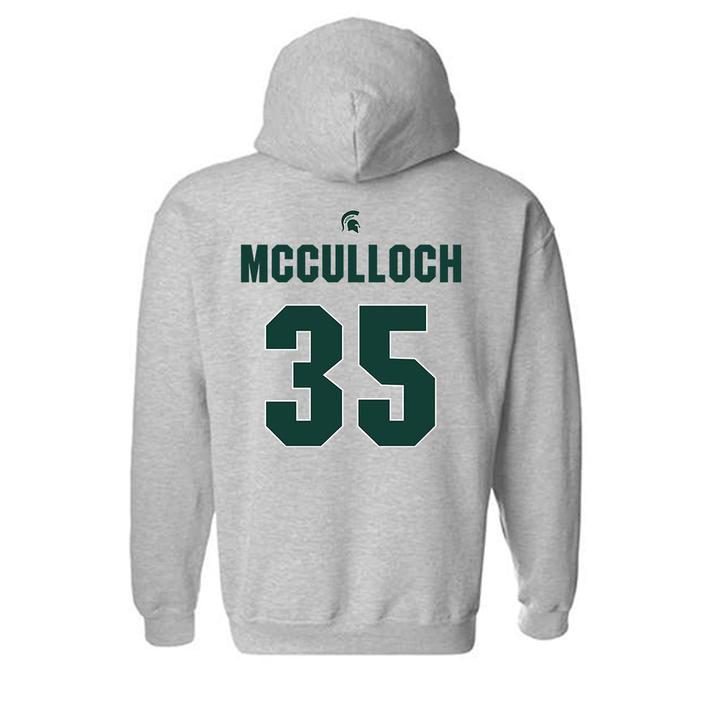 Michigan State - NCAA Men's Basketball : Jesse McCulloch - Sports Shersey Hooded Sweatshirt-1