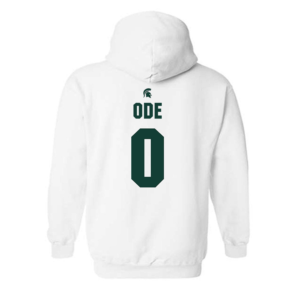 Michigan State - NCAA Women's Basketball : Jordan Ode - Sports Shersey Hooded Sweatshirt-1