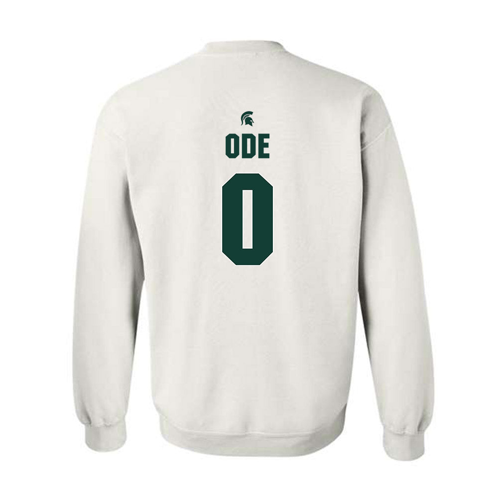 Michigan State - NCAA Women's Basketball : Jordan Ode - Sports Shersey Crewneck Sweatshirt-1