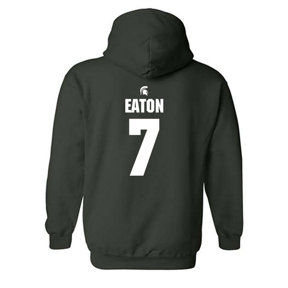 Michigan State - NCAA Football : Joshua Eaton - Generic Shersey Hooded Sweatshirt-1