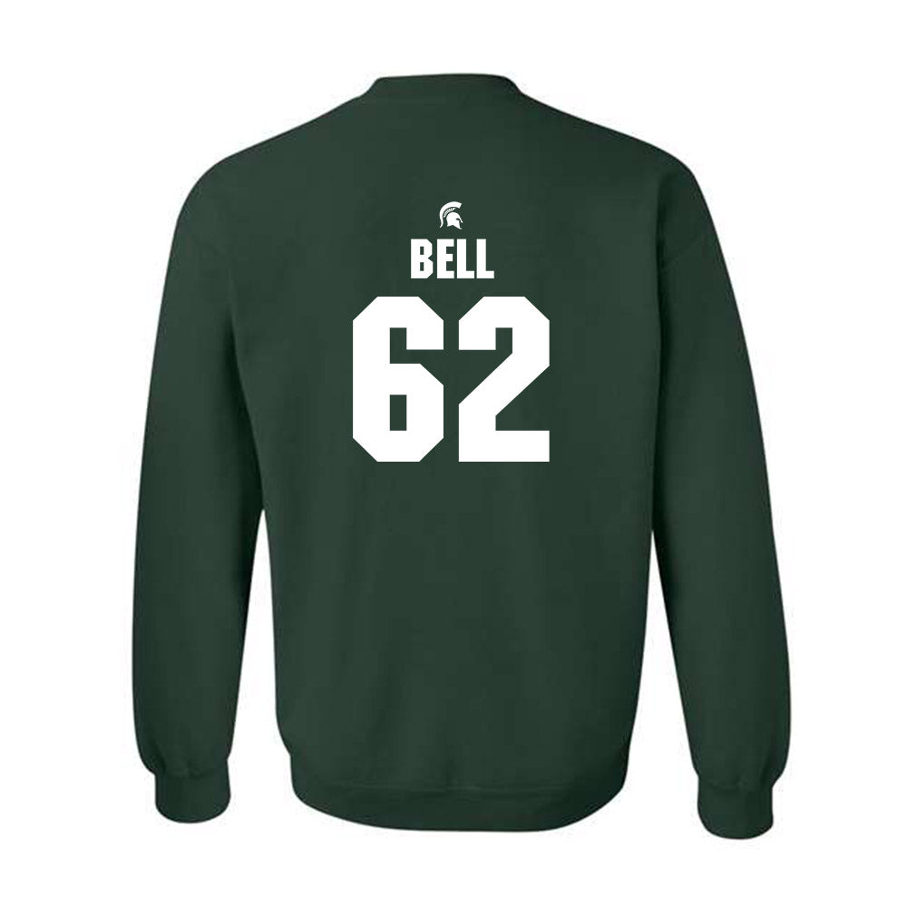 Michigan State - NCAA Football : Justin Bell - Generic Shersey Crewneck Sweatshirt-1