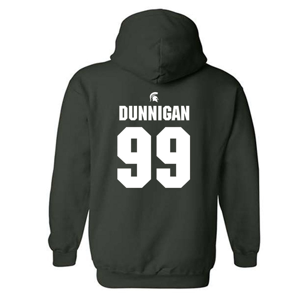 Michigan State - NCAA Football : Quindarius l Dunnigan - Generic Shersey Hooded Sweatshirt-1