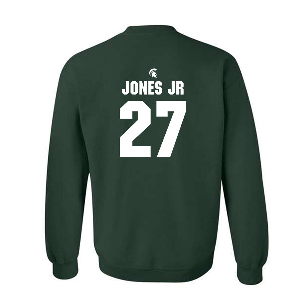 Michigan State - NCAA Football : Darrin Jones Jr - Generic Shersey Crewneck Sweatshirt-1