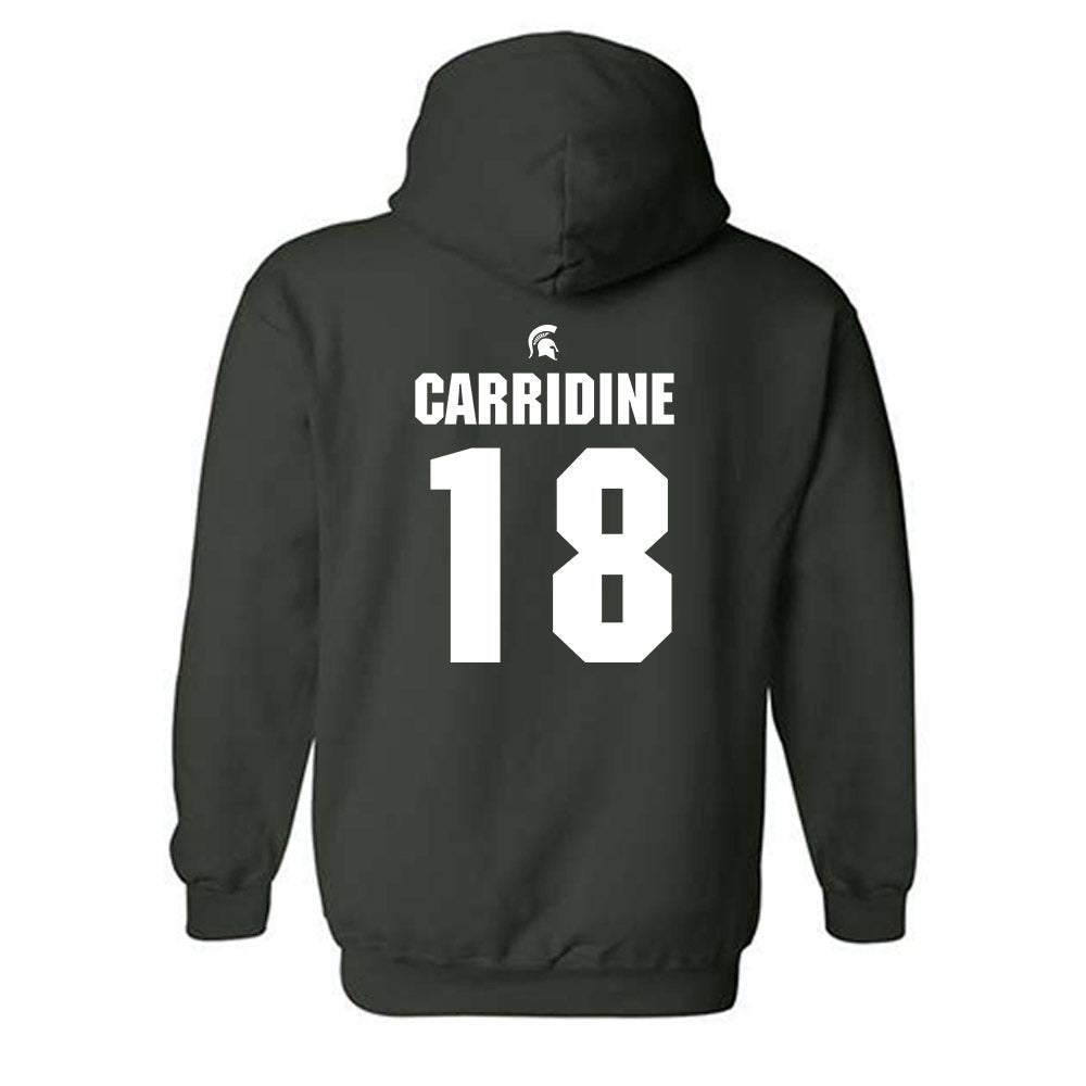 Michigan State - NCAA Football : Atticus Carridine - Generic Shersey Hooded Sweatshirt-1