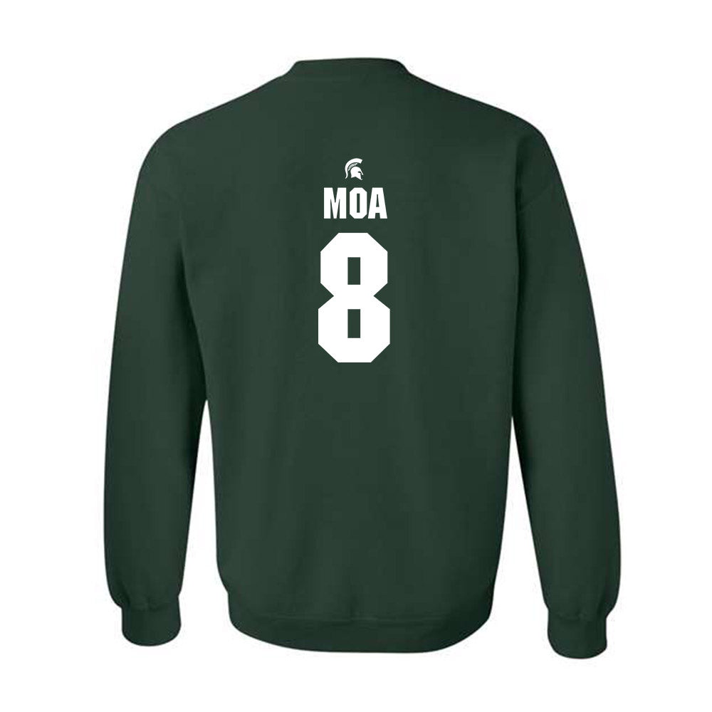Michigan State - NCAA Football : Aisea Moa - Generic Shersey Crewneck Sweatshirt-1