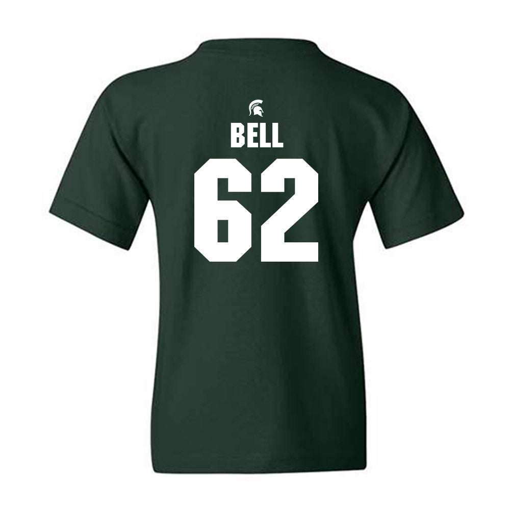 Michigan State - NCAA Football : Justin Bell - Generic Shersey Youth T-Shirt-1