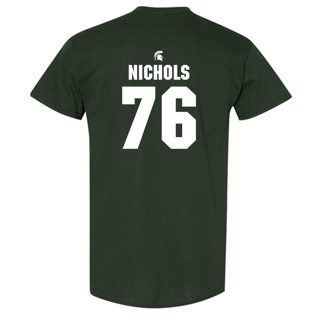 Michigan State - NCAA Football : Drew Nichols - Generic Shersey T-Shirt-1