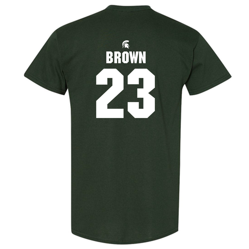 Michigan State - NCAA Women's Basketball : Jalyn Brown - Generic Shersey T-Shirt-1