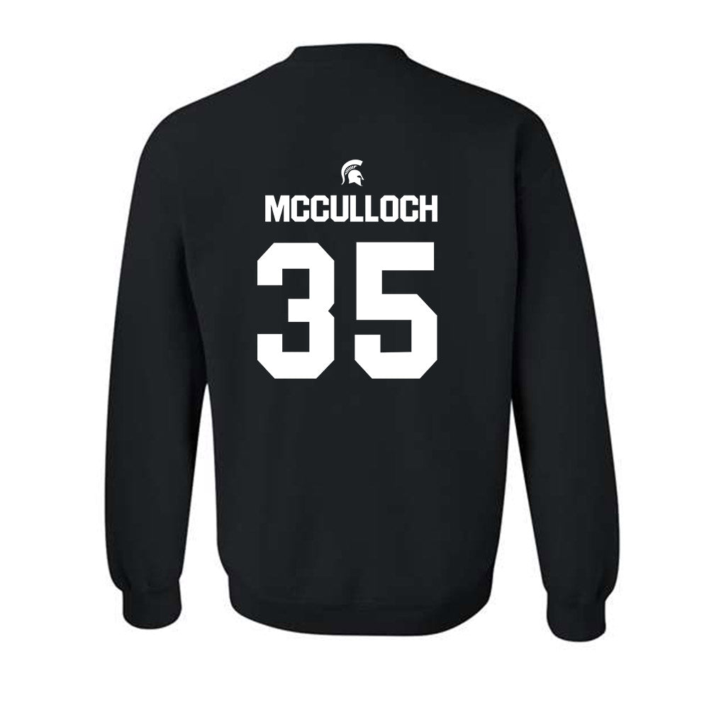Michigan State - NCAA Men's Basketball : Jesse McCulloch - Sports Shersey Crewneck Sweatshirt-1