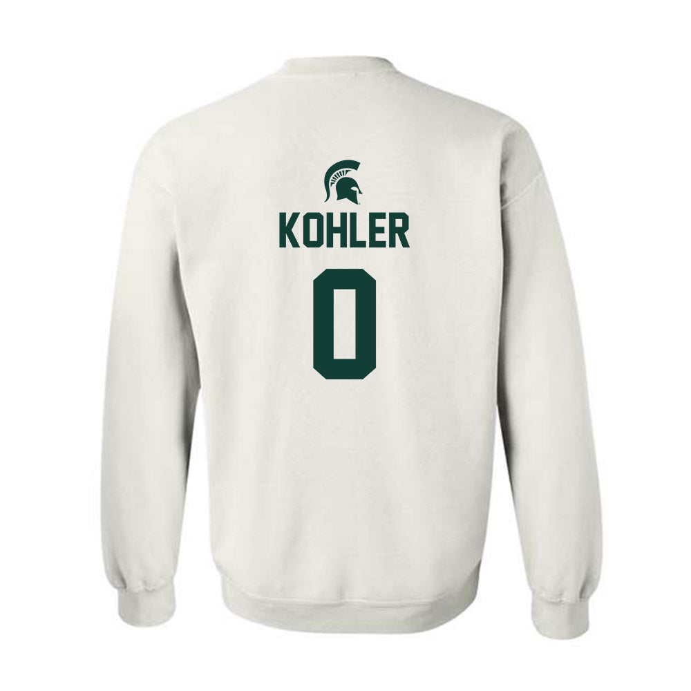 Michigan State - NCAA Men's Basketball : Jaxon Kohler - Sports Shersey Crewneck Sweatshirt-1
