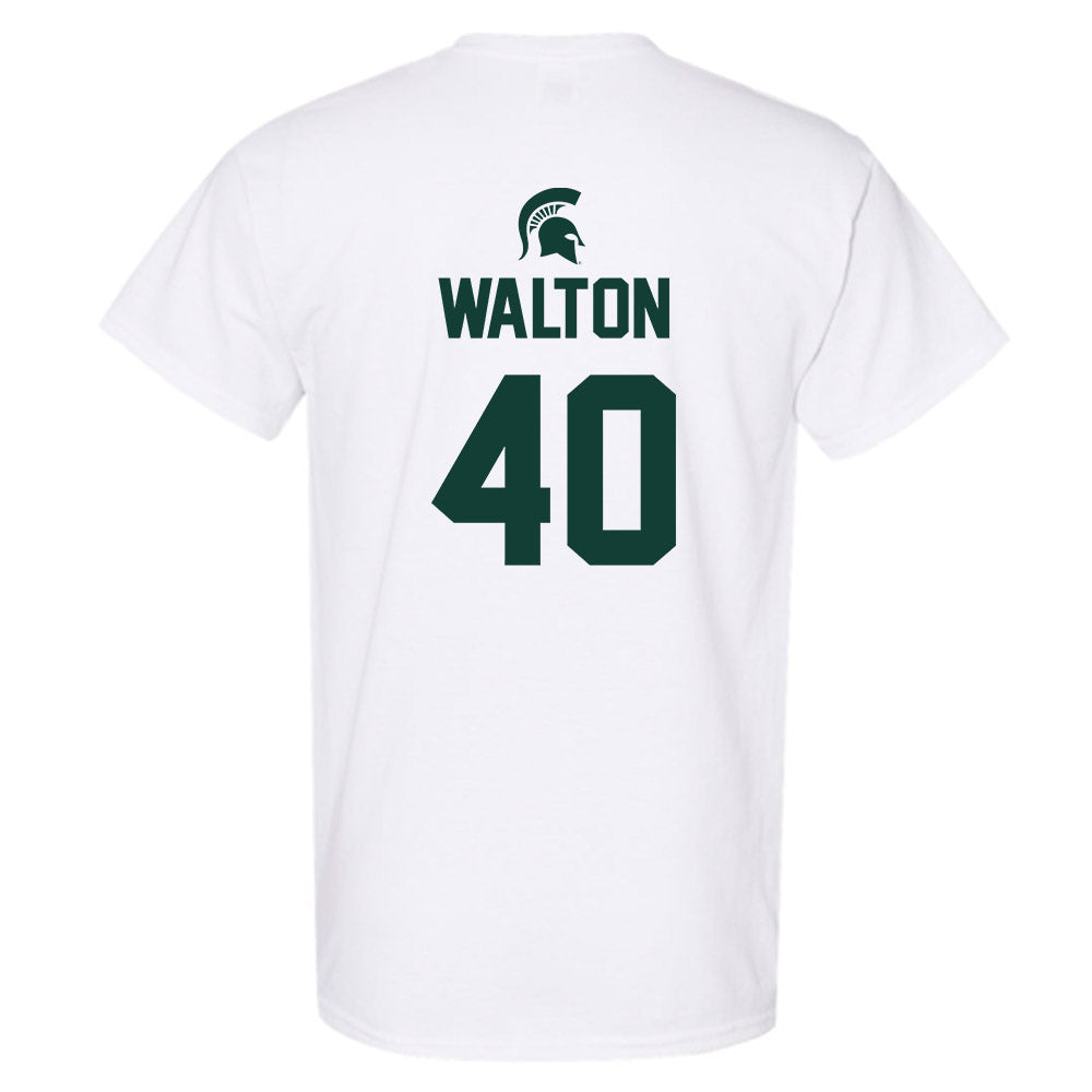 Michigan State - NCAA Men's Basketball : Brennan Walton - Sports Shersey T-Shirt-1