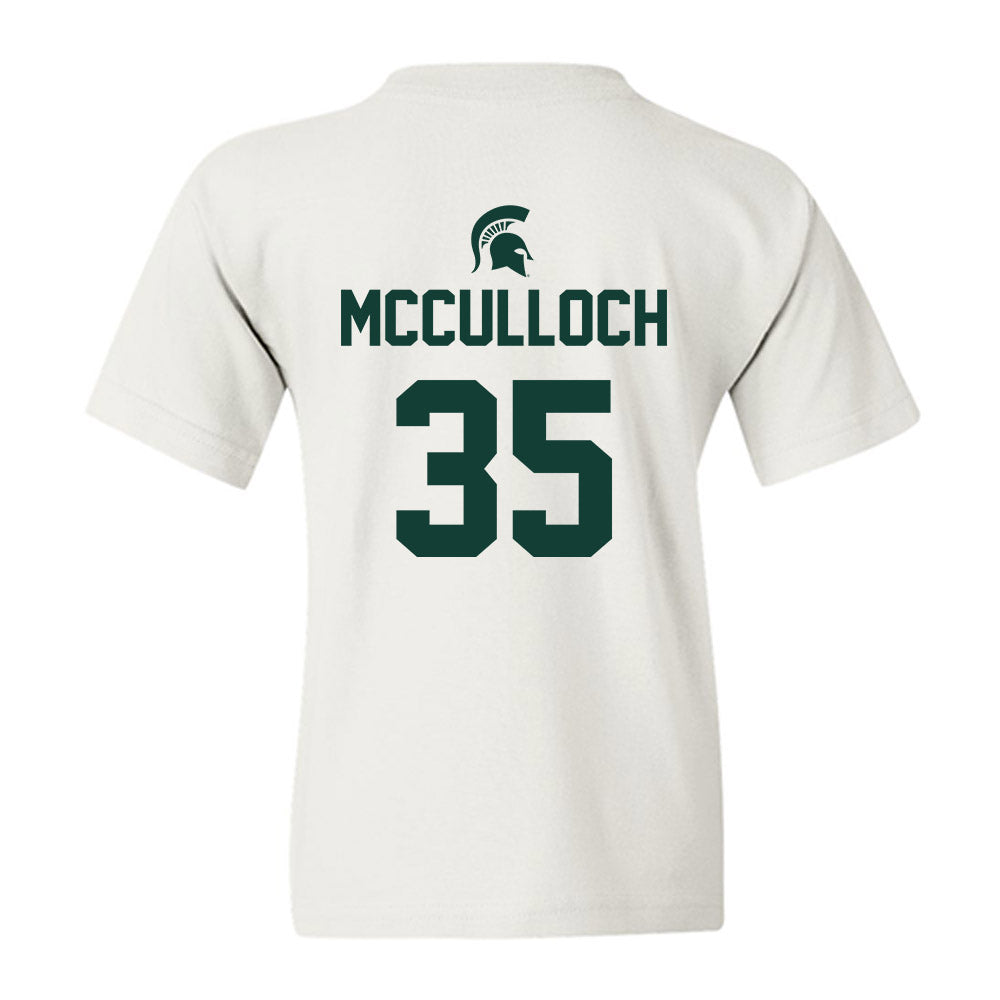 Michigan State - NCAA Men's Basketball : Jesse McCulloch - Sports Shersey Youth T-Shirt-1