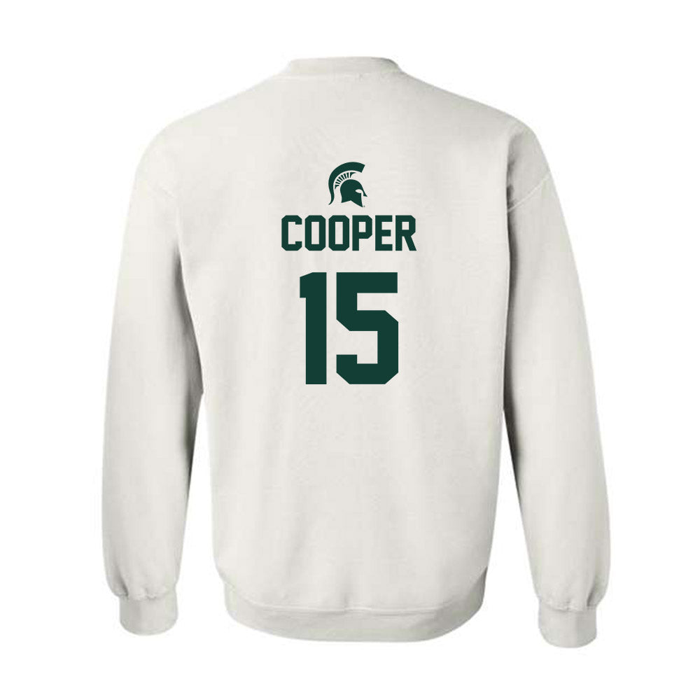 Michigan State - NCAA Men's Basketball : Carson Cooper - Sports Shersey Crewneck Sweatshirt-1
