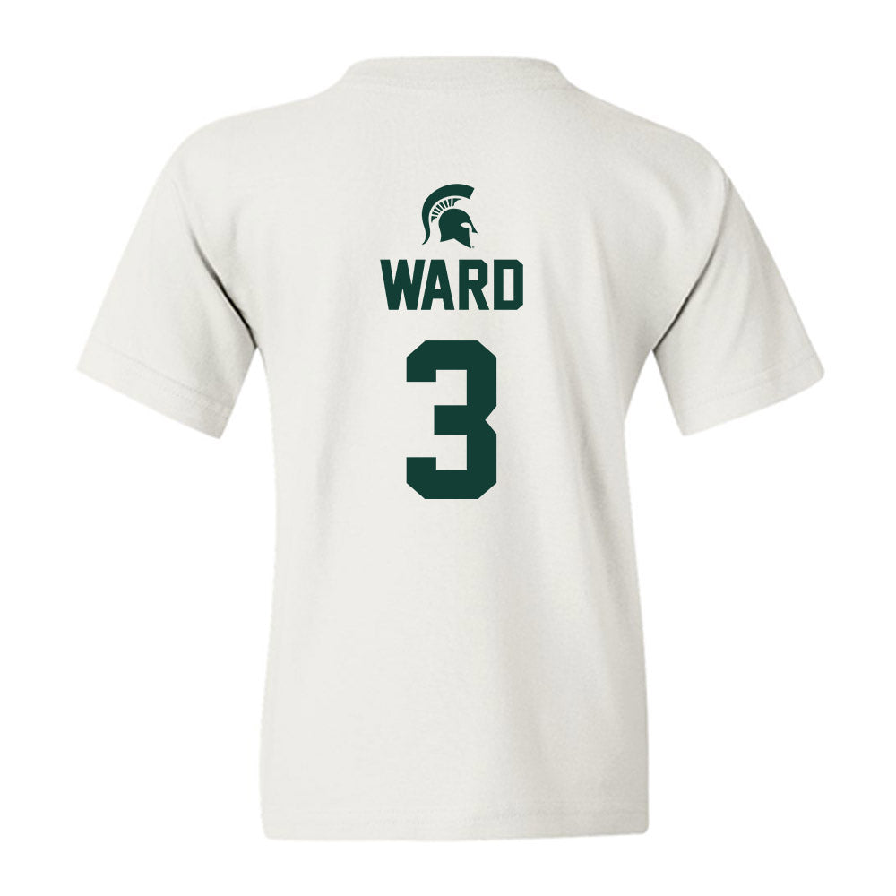 Michigan State - NCAA Men's Basketball : Cam Ward - Sports Shersey Youth T-Shirt-1