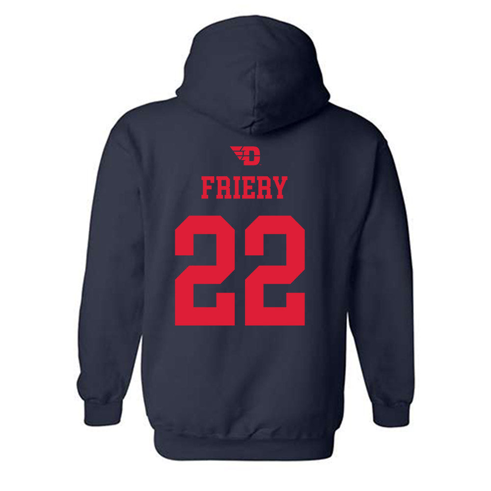 Dayton - NCAA Men's Basketball : Damon Friery - Sports Shersey Hooded Sweatshirt-1