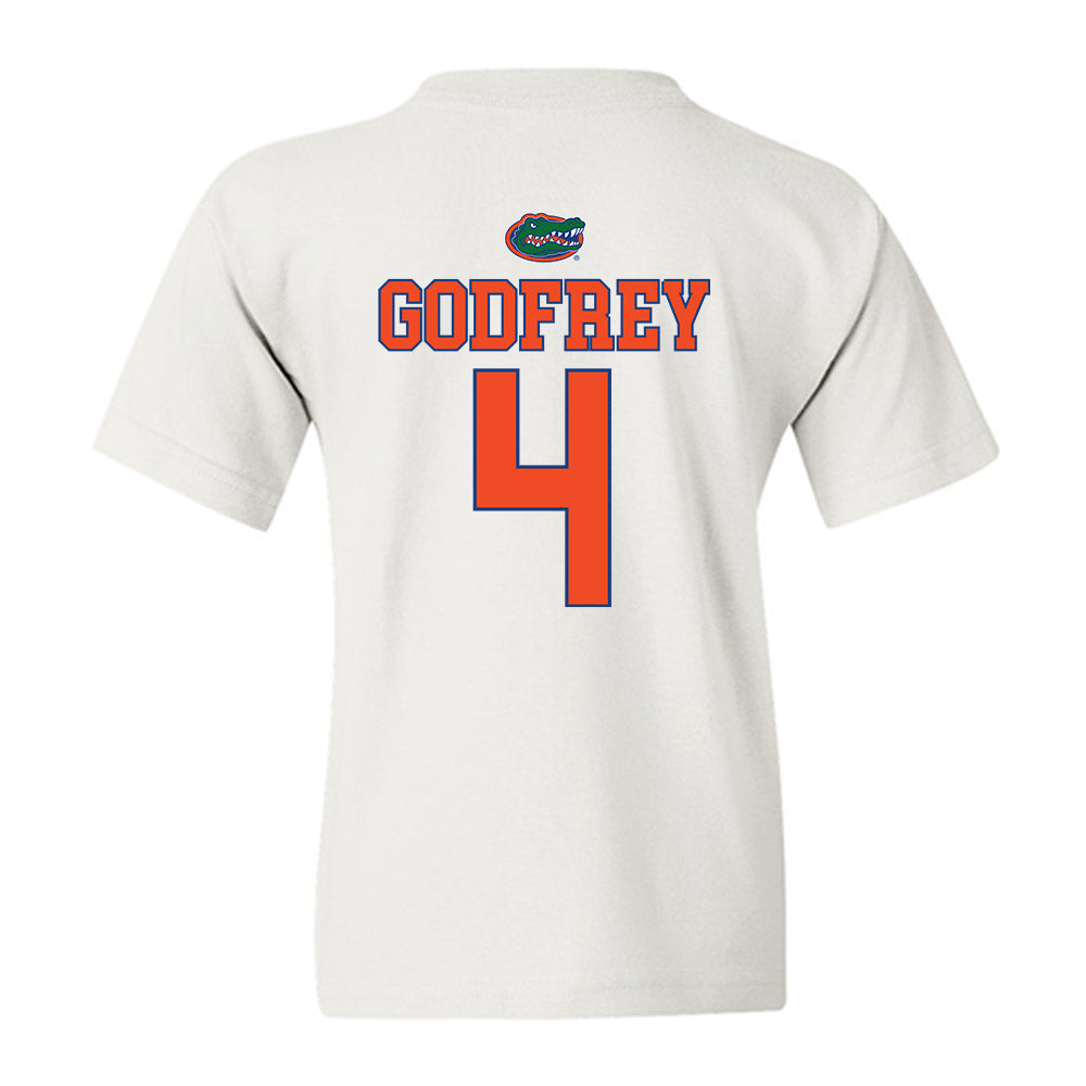 Florida - NCAA Women's Basketball : Knisha Godfrey - Sports Shersey Youth T-Shirt-1