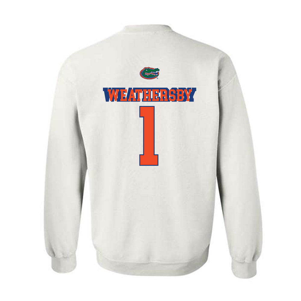 Florida - NCAA Women's Basketball : Jade Weathersby - Sports Shersey Crewneck Sweatshirt-1