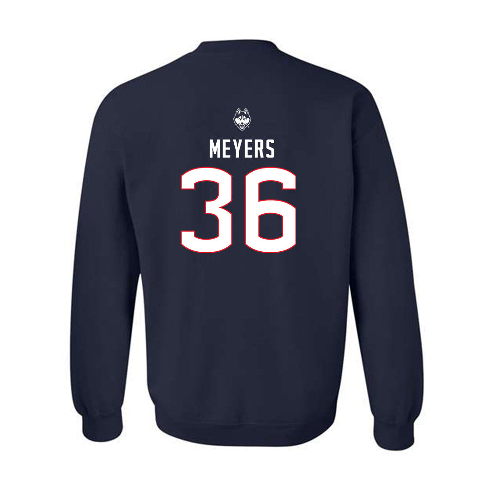 UConn - NCAA Baseball : Paxton Meyers - Sports Shersey Crewneck Sweatshirt-1