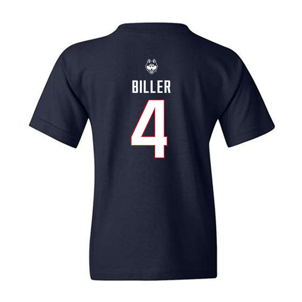 UConn - NCAA Baseball : Sam Biller - Sports Shersey Youth T-Shirt-1