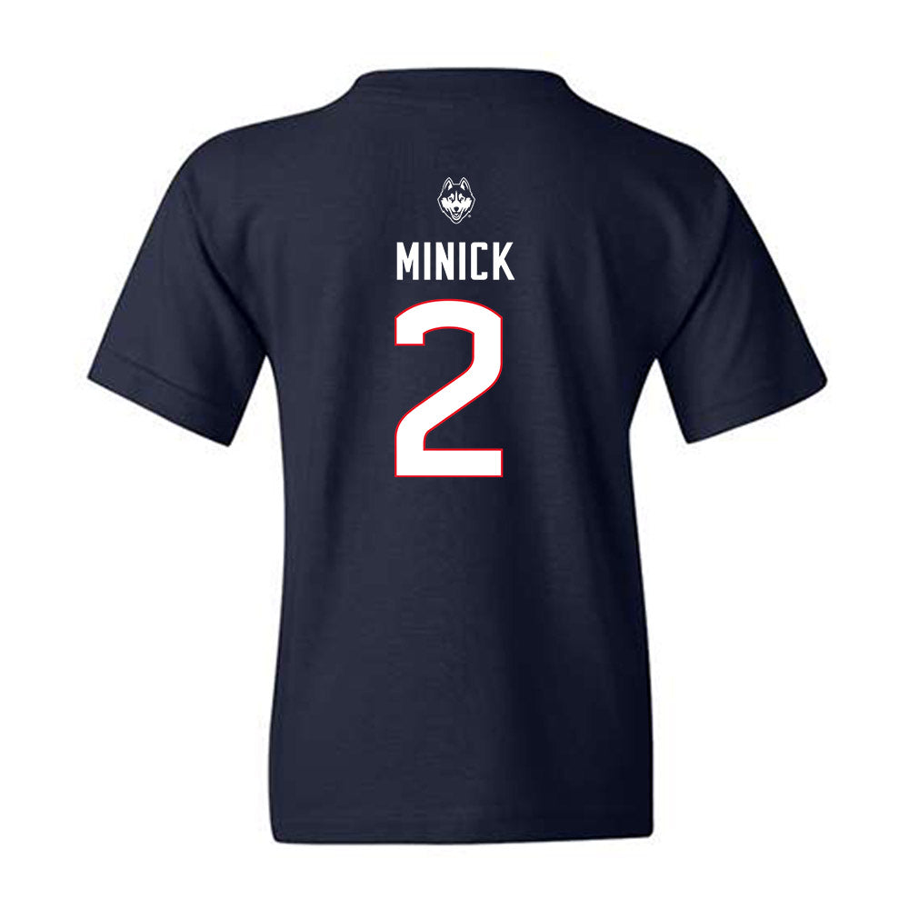 UConn - NCAA Baseball : Tyler Minick - Sports Shersey Youth T-Shirt-1