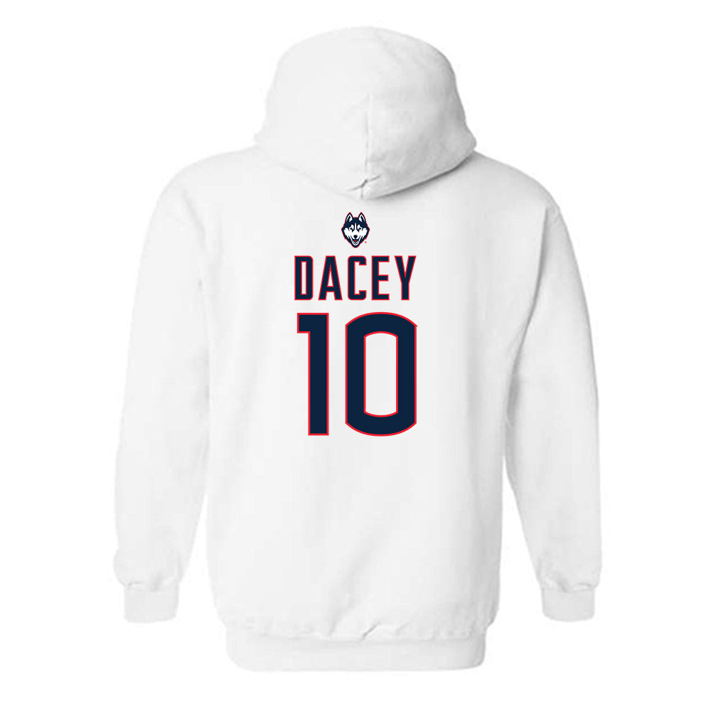 UConn - NCAA Women's Lacrosse : Emma Dacey - Sports Shersey Hooded Sweatshirt-1