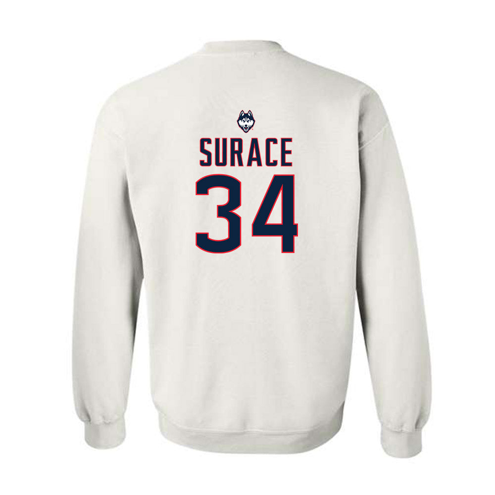 UConn - NCAA Women's Lacrosse : Brooke Surace - Sports Shersey Crewneck Sweatshirt-1