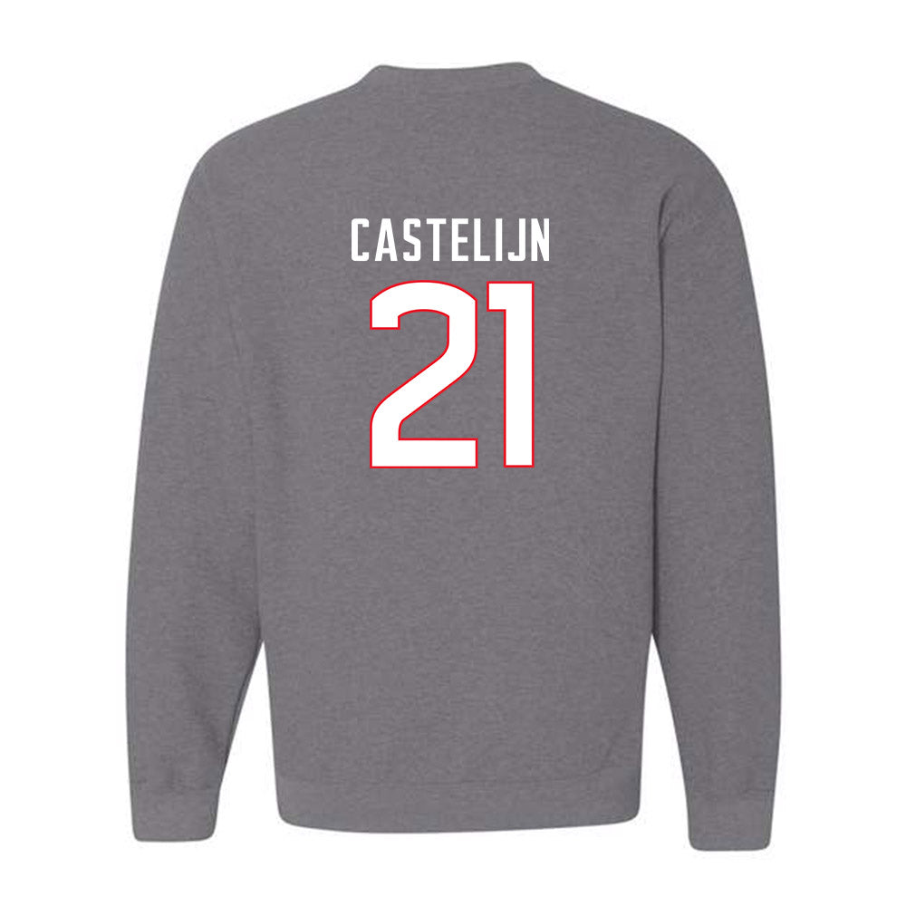 UConn - NCAA Women's Field Hockey : Keet Castelijn - Sports Shersey Crewneck Sweatshirt-1